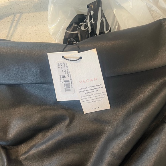 Milly Ally Vegan Leather Dress NWT size 2 - Picture 9 of 9